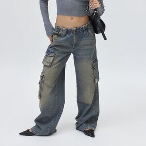 Urban Outfitters BDG Y2K Cargo Pocket Jeans